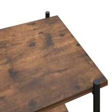 Larryhot Scaffale con 3 Mensole Nero e Naturale 80x40x92 cm, Facile da assemblare, dall'estetica elegante e raffinata, pratica per riporre gli oggetti, la scelta ideale per l'organizzazione e la decorazione domestica - nero - Visualizzare 5
