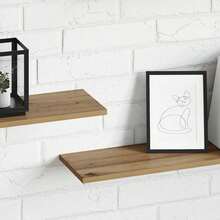Larryhot Tablero de Estantería 4 pcs Marrón 100 x 20 x 1,5 cm, Fácil de montar, elegante y hermoso, y conveniente para almacenar artículos, es una opción ideal para el almacenamiento y la decoración del hogar. - Marrón - Ver 4