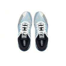 PUMA Clyde All Pro Cushioned Shock-Absorbing Anti-Slip Lightweight Low-Top Men's Basketball Shoes - Black White Blue - View 3