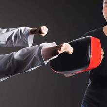 Alomejor Almohadilla de Patadas Curva con Punta Duradera Objetivo de Manos y Pies para Entrenamiento de Boxeo Muay Thai TSHS - Negro - Ver 7