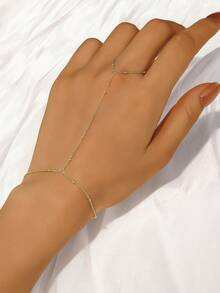 1件925纯银精美小米珠戒指手链，适合女性日常佩戴，也适合婚礼、派对、订婚、周年纪念、情人节等场合。