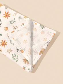 1pc Lightweight Floral Print Soft & Breathable Nursing Cover, For Breastfeeding Mothers