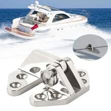 316 Stainless Steel Deck Panel Hinge - Aircraft-Inspired Butterfly Design Hydraulic Damper, Heavy Duty Marine-Grade Corrosion-Resistant Hinge