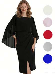 1pc Soft Chiffon Solid Color Women's Sun Protection Shawl With Multiple Wearing Styles Accessories Women