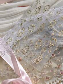 1片复洛克金箔美甲贴纸，奢华仿宝石设计美甲装饰，女士及女孩DIY美甲配件，适合美甲新手 - 彩色 - 查看 11