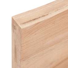 Larryhot Estante de pared madera de roble tratada marrón claro 60x20x6cm, Fácil de montar, elegante y hermoso, y conveniente para almacenar artículos, es una opción ideal para el almacenamiento y la decoración del hogar. - Marrón - Ver 5