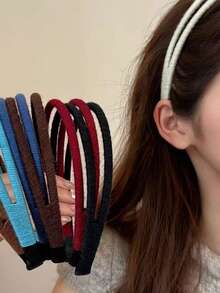 1pc Woven Fried Dough Twist Headband, Elegant Valentine's Day Gift, Hair Band, Hair Hoop, Hair Accessory, Headpiece Head Accessories