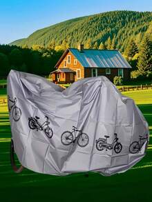 1pc Bicycle Cover, Mountain Bike UV Protection Waterproof Dustproof Cover, Rain Coat, Motorcycle Applicable, All Season, Random Color Delivery, Waterproof UV Protection, Anti-Snow, With Lock Hole Anti-Theft, With Buckle Anti-Wind, All-Weather Bicycle Storage Bag, Suitable For Mountain Bike And City Bicycle - Multicolor - View 6
