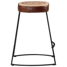Sgabelli da bar vidaXL, 2 pezzi, marrone scuro, 40x29,5x53 cm - Castano - Visualizzare 4
