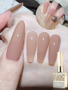 زجاجة طلاء أظافر شفاف من جيلي آيس 15 مل من ماركة XIANZHIHE، قابل للتقشير تحت أشعة UV LED، خالي من الفورمالديهايد، بشكل بيضاوي، ذو نهاية لامعة، بنقشة صلبة، مناسب لصالونات الأظافر ومستلزمات تقنية الأظافر DIY