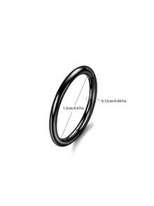 1 pieza Aro/Pendiente para la nariz de acero inoxidable 316L hipoalergénico con bisagra, unisex, apto para la nariz, cartílago, hélix, pendiente en espiral para la nariz en plata/oro/negro, joyería de perforación corporal genuina - Multicolor - Ver 26