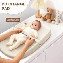 Hygienic Changing Table, Multifunctional Changing Station, Washable Changing Mat, Portable Changing Console, Antimicrobial Changing Platform, Beige - 杏色 - 查看 5