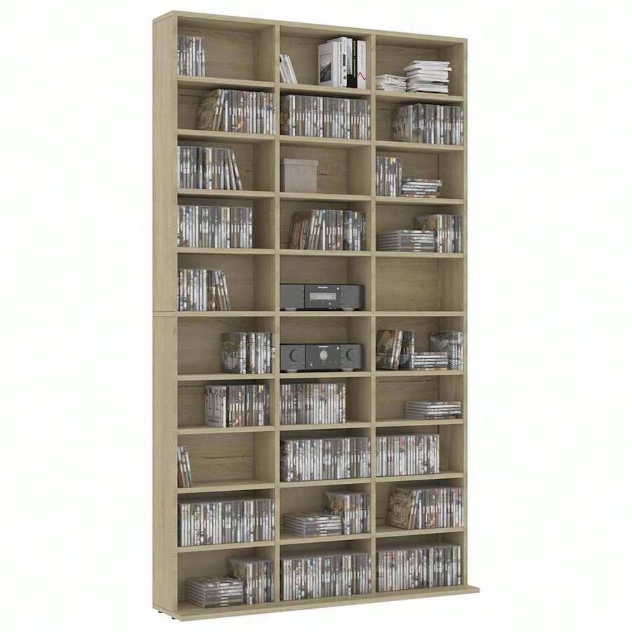 CD & DVD Racks - Brown - View 1