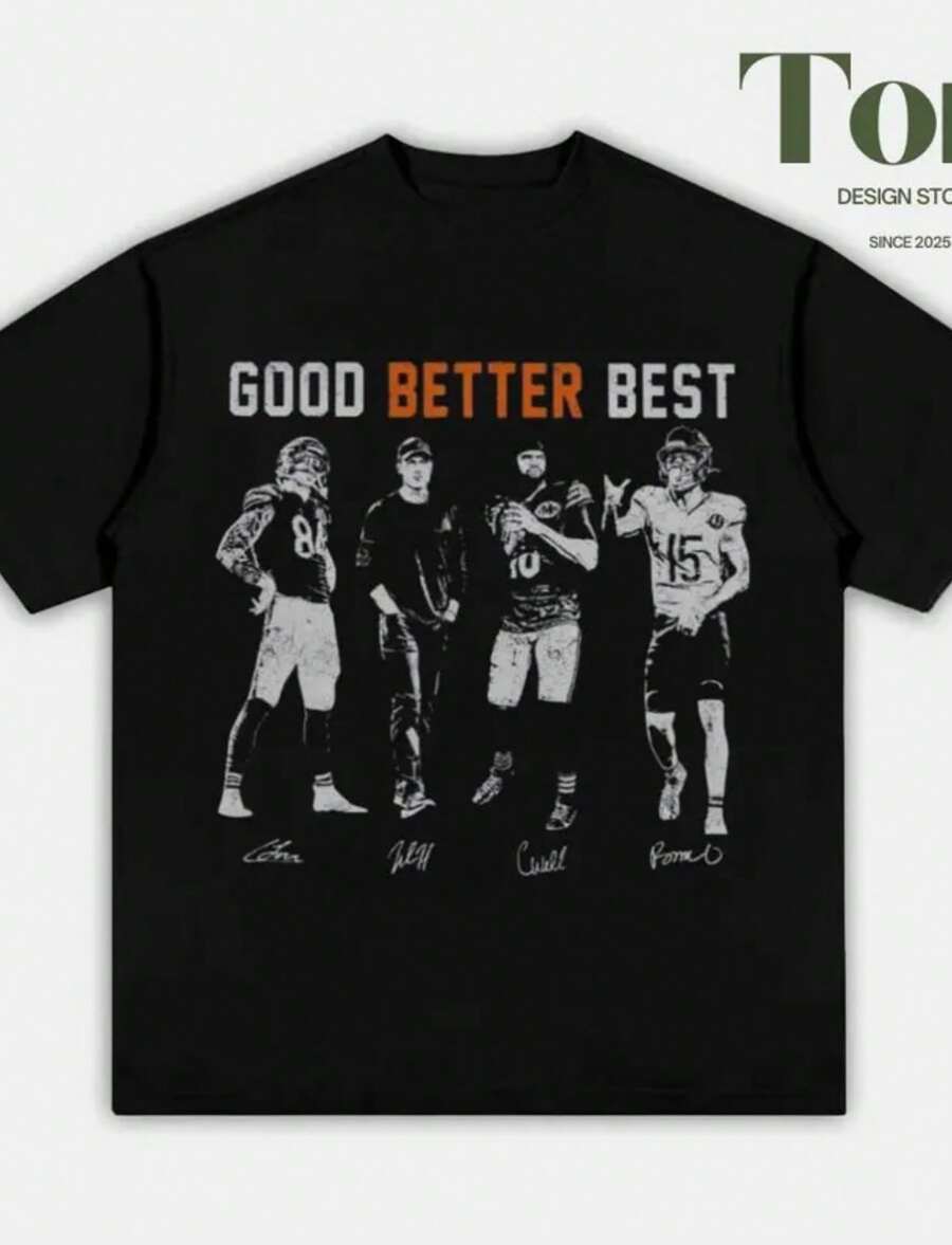 Good Better Best Chicago Football Adult And Youth Shirt, Graphic Tees, Ben Johnson Caleb Williams Shirt, Bears Merch, Youth Boys Clothes - màu đen - Xem 1