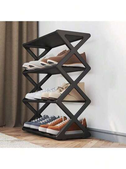 Space-Saving Multifunctional Foldable Shoe Rack, Suitable For Rental Apartments