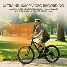 1080P HD Wearable Glasses Camera With Built-In Camera And 32GB TF Card – Free Video Recording, Loop Recording, Autofocus And Stabilization System, Ergonomic Design, Suitable For Motorcycle Riding, Outdoor Sports, And FPV Drone Shooting (Compatible With Smartphones/Tablets/Computers) – Portable Smart Glasses Camera, Supports Continuous Recording And Automatic Exposure Control, AVI File Format. - 32GB - 查看 4