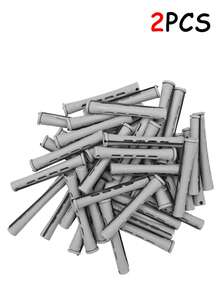 50/30/10/2 piezas Rizador de cabello sin dañarlo, herramienta de rizado de flequillo de aire, rizador de cabello de plástico, rizador de cabello de onda fría de plástico gris, adecuado para herramientas de rizado de cabello corto. - Multicolor - Ver 8