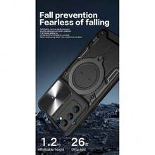 Galaxy S20 FE Capa Case - With Screen Protector And Built-In Phone Stand - Black, 37317543 - Biru - View 6