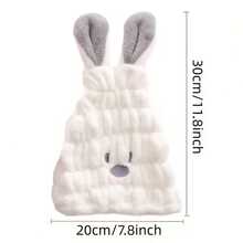 Girls' Super Absorbent Quick-Dry Hair Towel Wrap Boys' Thickened Bathing Cap Cute Baby Hair Drying Turban