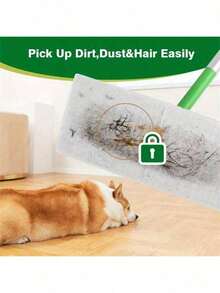 200pcs Dry Sweeping Cloths Pads, Compatible With Sweeper - Disposable Duster Refills Mop Pads For Floor Mopping And Cleaning, Thickened Disposable Electrostatic Dust Removal Paper, Disposable Mopping Cloth, Dusting Cloths