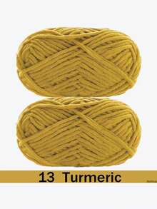 1/2包天鹅绒柔软纱线，50克/包，60米/包，手工DIY编织中等粗细纱线，冰棒纱线，粗涤纶柔软编织纱线，适合DIY工艺品 - 彩色 - 查看 72