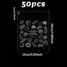 50pcs/100pcs Transparent Self-Adhesive Plastic Bread & Toast Packaging Bags - Heavy-Duty Fold-Over Top, Visibility For Bakeries, Cafes, Parties - Single-Use For Hygiene & (Compatible With Bread, Pastries, Desserts),Home And Living New In,Dinnerware,Gifts,Back To School,Cake Box,Kitchen Essentials,Kitchen Gadgets,Kitchen Decor,Baking Supplies,Outdoor Supplies,Organization And Storage,Christmas Kitchen Gifts Idea,Valentine,Storage Supplies. - Clear Lucite - View 8