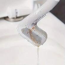 1pc Golf Ball Shaped Toilet Brush, Household Long Handle Soft Rubber Toilet Brush, Wall-Mounted Hole-Free Cleaning Brush - Multicolor - View 2