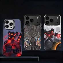 S-Skibidi T-Toilet Cool  Phone Case For  17,16,15,14,13,12,11,Pro,XS,Max,Plus,Mini,SE4,E IMD Matte Black.Holiday Phone Accessories. - z1 - 查看 3