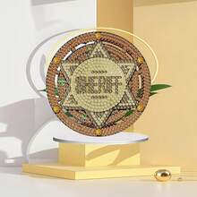 Decor For Home Diamonds Art Kit Decorations, 12 Pack Western Cowboy Diamonds Painting Kit For Adult Tabletop Gift DIY 5D Diamonds Dots, Special Crystal Diamond Horseshoe Hat Cactus 3.9x3.9 Inch - DP02409 - 查看 5
