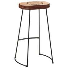 vidaXL Barhocker 2 Stk. Dunkelbraun 44x37,5x78 cm - Braun - Übersicht 5