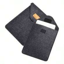 7.9-11 Inch Felt Tablet Pocket Inner Bag, Compatible With Apple IPad Mini 5/4 7.9-Inch/IPad Air 9.7/Compatible With Samsung Galaxy Tab A7 Lite 8.7 Inches/Tab A9 8.7 Inches/Tab A 8.0 Inches/Tab Active3/Fire HD 8/ Tab M9, Etc - Black - View 2