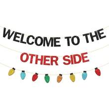 Welcome To The Other Side Banner Stranger Themed Decor For Halloween Stranger Party Home Room Decoration Supplies​ - 多色 - 查看 1
