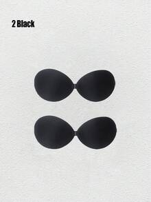 1/2/4 piezas Sujetador adhesivo invisible sin tirantes con efecto push-up, adecuado para vestidos sin espalda, cubiertas adhesivas reutilizables para pezones, lencería para bodas de verano - Multicolor - Ver 20