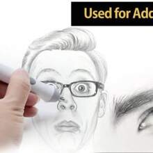 Gomas de borrar eléctricas, Tenwin, funciona con pilas, borrador automático portátil de plástico, borrador eléctrico con 22 recambios de borrador de goma reemplazables adicionales para dibujo técnico de grafito (negro) Adecuado para aprender, trabajar y enseñar en el aula. - Negro - - Ver 6