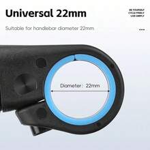 MTB Thumb Grips Mountain Bike Inner Bar Ends Aluminum Alloy With Rubber Grip Provides Multiple Hand Positions, Reduce Hand Fatigue, Universal Fit For 22.2mm Handlebar