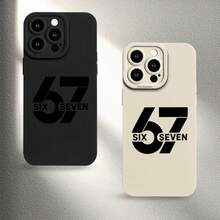 Funda de teléfono a prueba de golpes Una funda de teléfono elegante con un diseño minimalista de números, que ofrece protección completa para la lente contra caídas, compatible con los modelos de  17, 17 Pro, 17 Pro Max, así como de 11 a 16 Pro Max, Air, Mini y Plus. Es el regalo práctico perfecto, funda de teléfono suave, ligera, ajustada y a prueba de golpes. - 1 pieza - Ver 8