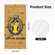 Rubber Duck Pirate Door Cover Banner Decoration Backdrop Porch Sign For Holiday Party Indoor Outdoor Decor,OneSize,RubberDuckPirate - 橡皮鴨海盜 - 查看 3