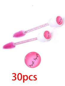 Bộ 10 cọ trang điểm mắt hình mặt cười lấp lánh, có nắp đậy chống bụi, có thể tái sử dụng, cọ chuốt mascara lấp lánh, hộp đựng trong suốt, cũng có thể dùng làm cọ kẻ lông mày, cọ tán phấn mắt, cọ xoắn ốc. - Nhiều màu - Xem 34