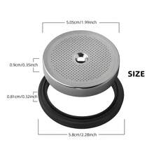 50mm Shower Screen Diffuser Replacement Compatible With Delongi EC685 EC680 EC9335M EC2351 Espresso Machines - Black - View 4