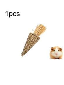 100g Natural Apple Wood Chew Sticks, Handwoven Natural Ball, Apple Wood Cage Hanging Chew Toys Set For Hamsters, Rabbits, Guinea Pigs And Other Pets - Multicolor - View 14