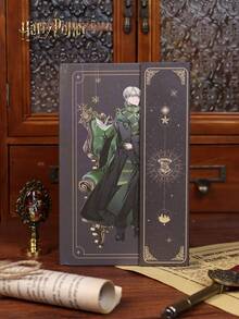 1Pc Exquisite Magic Wizard Notebook, Anime Harry Potter Figure Harry Ron Hermione Malfoy Snape Book, Cartoon Character Hard Cover Fold Notebook For Harry Potter Book Fans, Christmas Gifts, Journaling, Diary, Official Stationery Supplies Presents To Adults Teens Back To School [Officially Licensed]