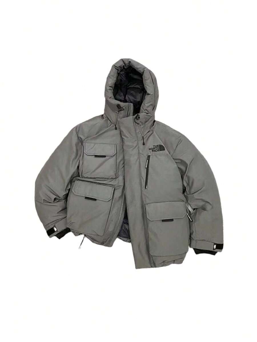 THE NORTH FACE Women's Men's Parka, Hooded Jacket Unisex - Xám - Xem 1