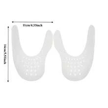 5双透气前掌垫保护鞋垫，舒适防滑鞋垫，运动鞋趾部防皱保护垫，耐用轻便的鞋类配件，适合日常穿着和积极的生活方式保暖，也可用于闺蜜节、小狗、嘉年华、派对装饰。