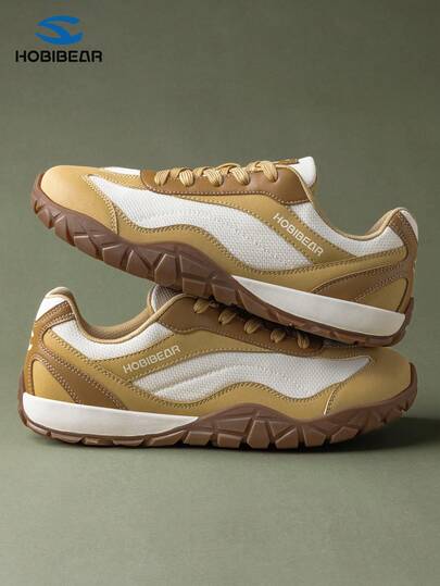 HOBIBEAR 1 par de zapatos de malla transpirables para mujer, suela de goma cómoda y antideslizante de ancho amplio, zapatos de entrenamiento de caída cero sin restricciones, aptos para uso en interiores y exteriores, adecuados para senderismo y trekking