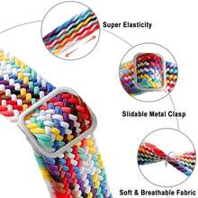 Correa trenzada tipo lazo para Watch Fit 3/4/4 Pro, brazalete de repuesto ajustable de nailon - Multicolor - Ver 4