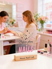 Bảng trưng bày hình dạng nghệ thuật móng tay cá nhân hóa, Giá đỡ trưng bày móng tay acrylic tùy chỉnh chữ (có đế gỗ), Bảng trưng bày hình dạng nghệ thuật móng tay màu hồng tươi, Bảng ảnh nghệ thuật móng tay acrylic, Trang trí tiệm nail, Phụ kiện chụp ảnh, Phụ kiện nghệ thuật móng tay acrylic trong suốt, Bảng trưng bày nghệ thuật móng tay để bàn, Quà tặng cho kỹ thuật viên làm móng, Biển hiệu tiệm làm đẹp, Biển hiệu nghệ thuật móng tay trên mạng xã hội, Quà tặng cho nữ, Quà tặng cho kỹ thuật viên làm móng, Trang trí tiệm làm đẹp - Nhiều màu - Xem 2