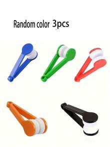 2/3/5pcs Eyeglasses Cleaning Kit - Portable Travel Set With Microfiber Cloth And Double-Sided Brush, Keep Glasses Spotless Anytime