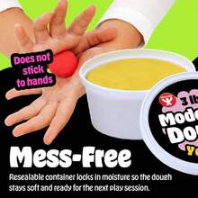 Hygloss Play - Masa sensorial segura y no tóxica para artes y manualidades - tina de 3 libras - Arcilla de juego para actividades de niños pequeños, imprescindibles en el aula preescolar, color blanco,37357622 - Azul menta - Ver 5