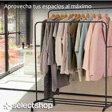 XGHSELECOP Percero Organizador Rack Doble Arma Para Ropa Closet Doble te Percero De Piso Closet Para Colgar Seros Bolsos Zapatos Cajas de Almacenamiento Estante De Ropa 158  Negra - Negro - Ver 5