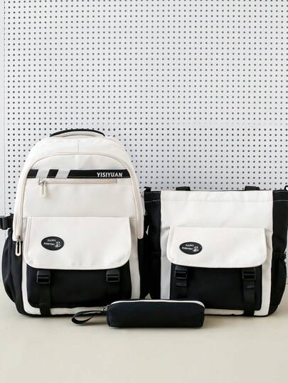 Conjunto de mochila ligera, portátil, de moda, versátil y cómoda para volver a la escuela